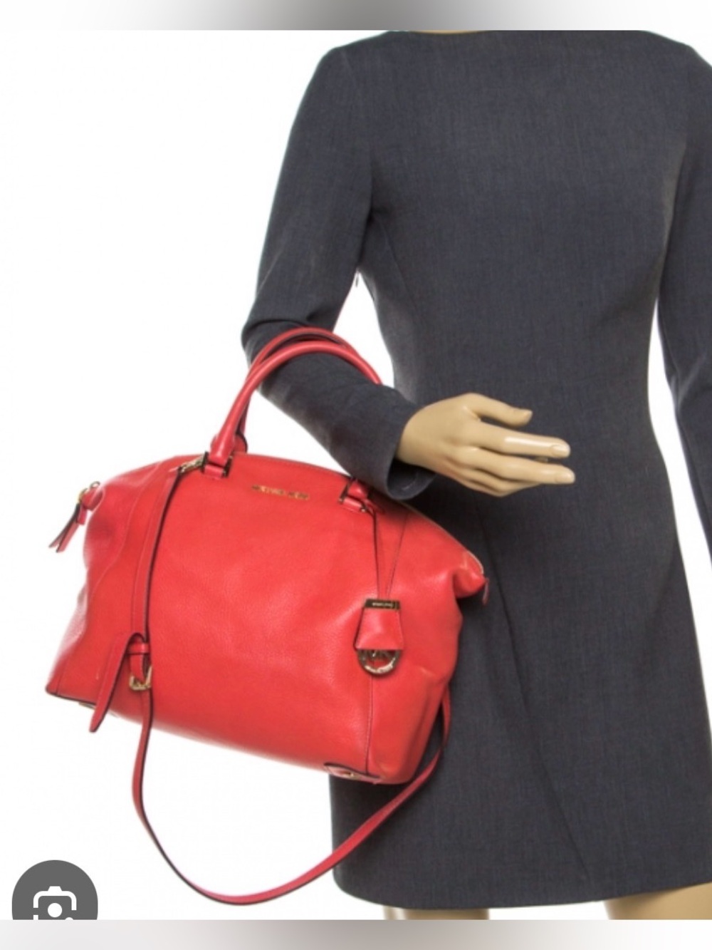 ❤️ Michael Kors Riley Satchel Handbag Purse Leather Shoulder Bag EUC